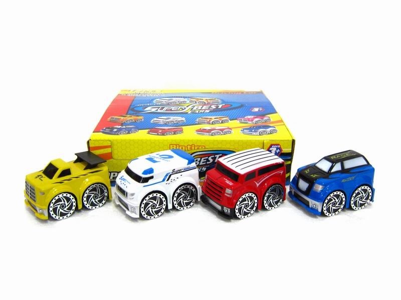 Boys Pull Back Cars 12 disp